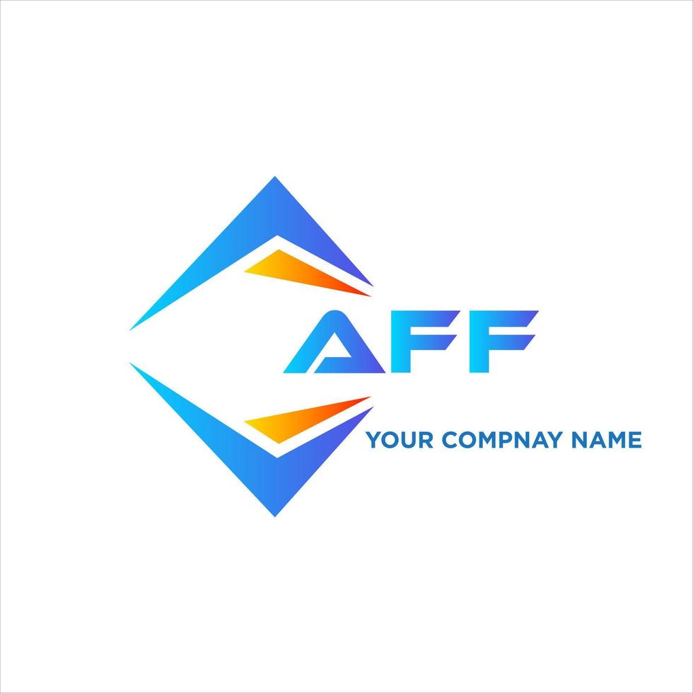 aff astratto tecnologia logo design su bianca sfondo. aff creativo iniziali lettera logo concetto. vettore