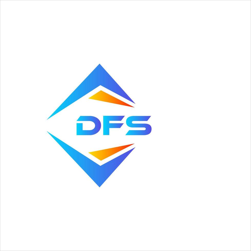 dfs astratto tecnologia logo design su bianca sfondo. dfs creativo iniziali lettera logo concetto. vettore
