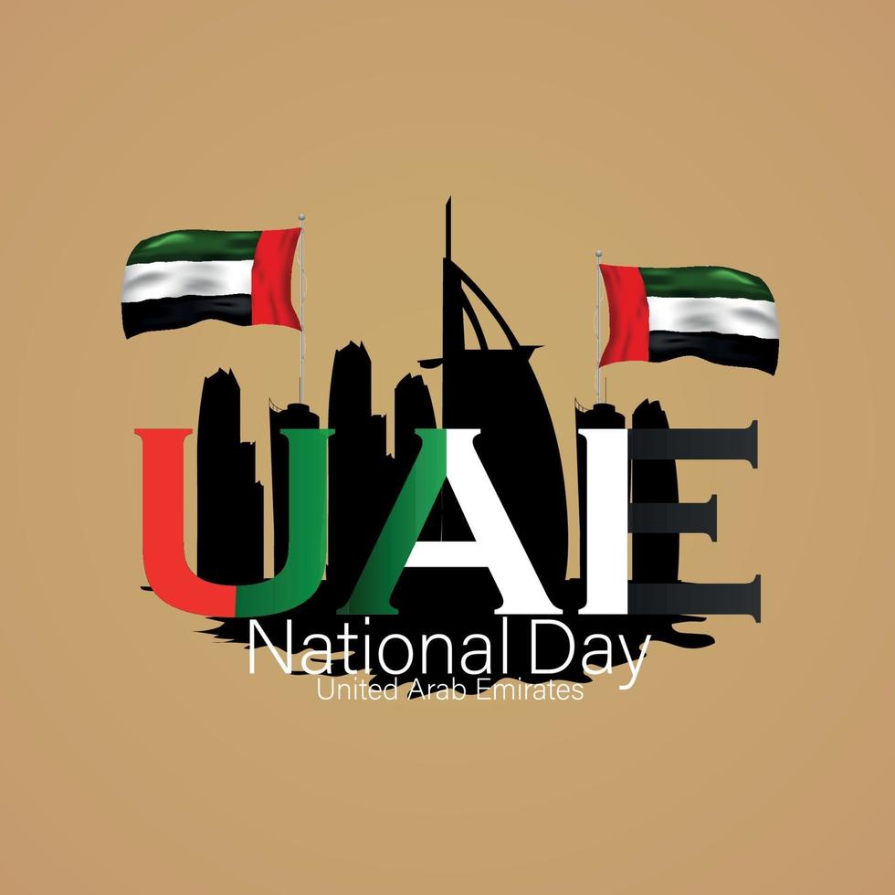 festa nazionale degli Emirati Arabi Uniti vettore
