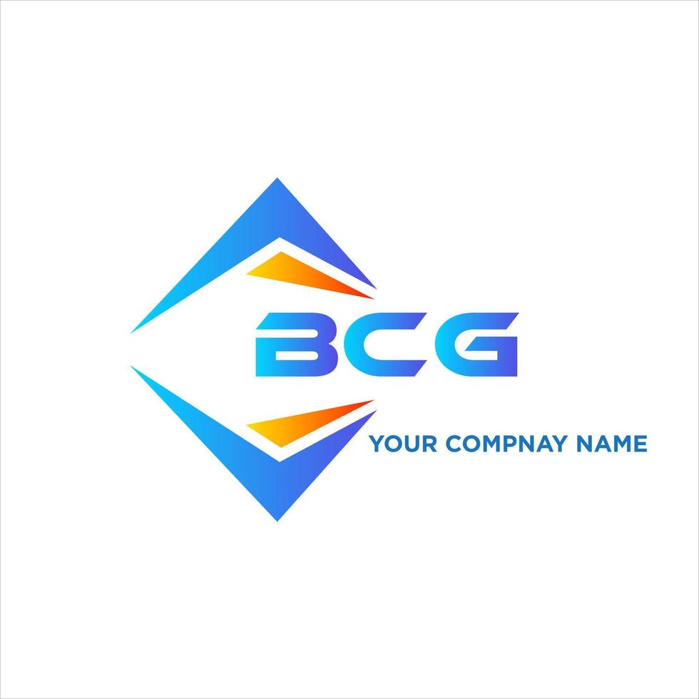 bcg astratto tecnologia logo design su bianca sfondo. bcg creativo iniziali lettera logo concetto. vettore