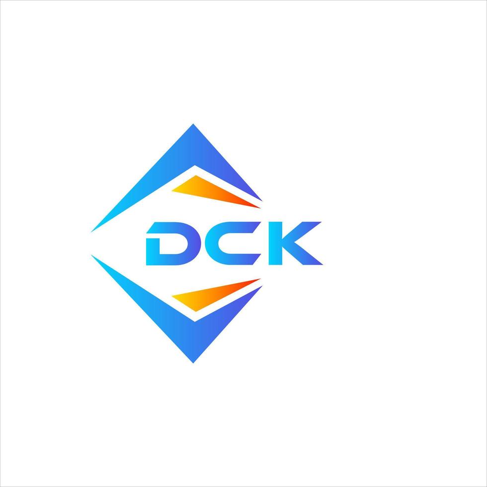 dck astratto tecnologia logo design su bianca sfondo. dck creativo iniziali lettera logo concetto. vettore