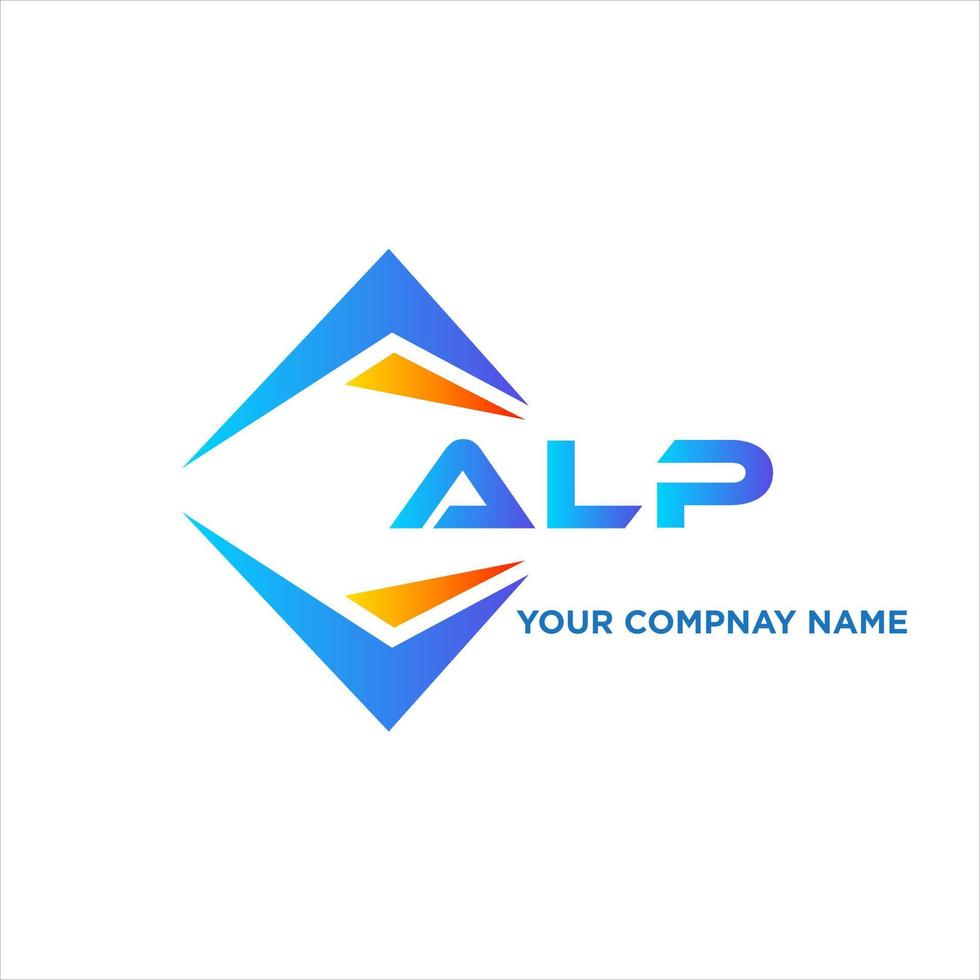 alp astratto tecnologia logo design su bianca sfondo. alp creativo iniziali lettera logo concetto. vettore