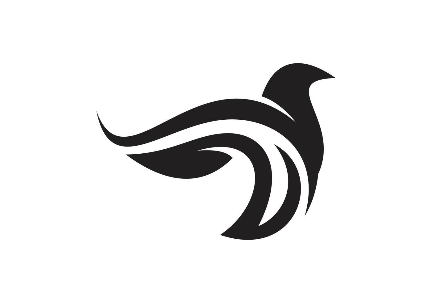 disegno del logo dell'uccello vettore