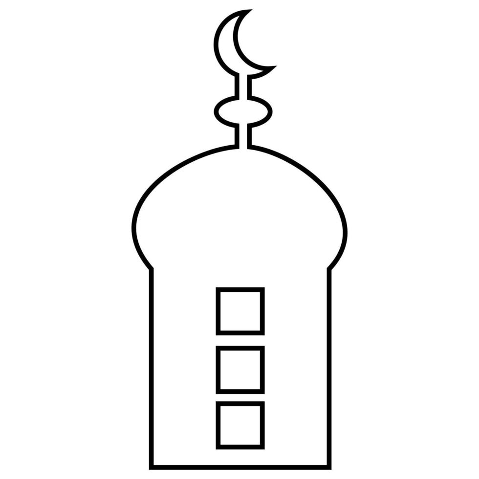 moschea logo illustrazione vettore