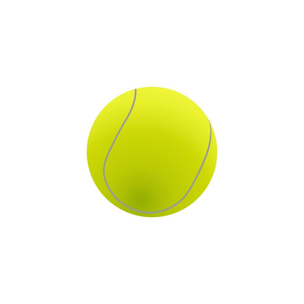 realistico tennis sfera. gli sport attrezzatura. vettore illustrazione