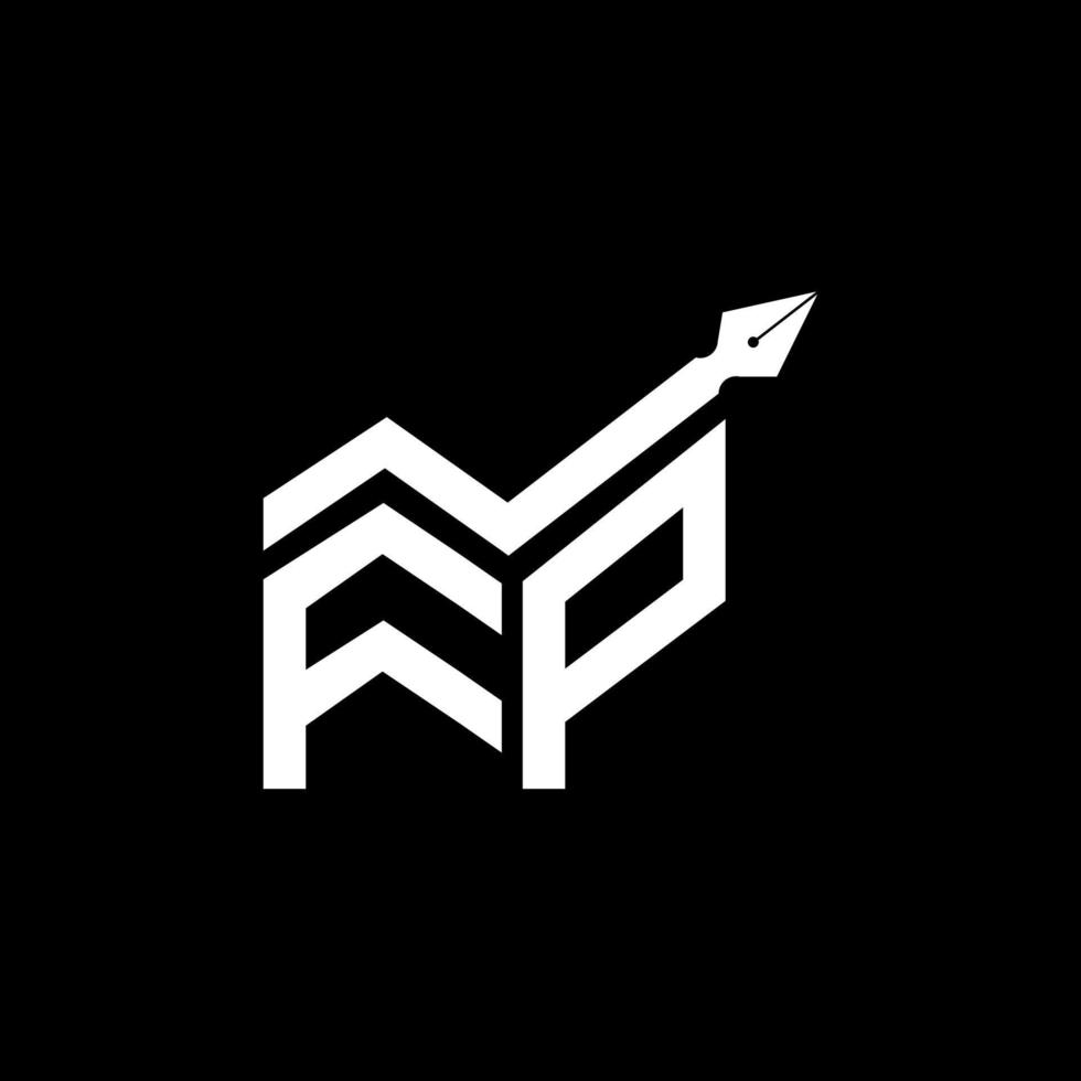 fp lettera logo creativo design con vettore grafico, fp semplice e moderno logo.