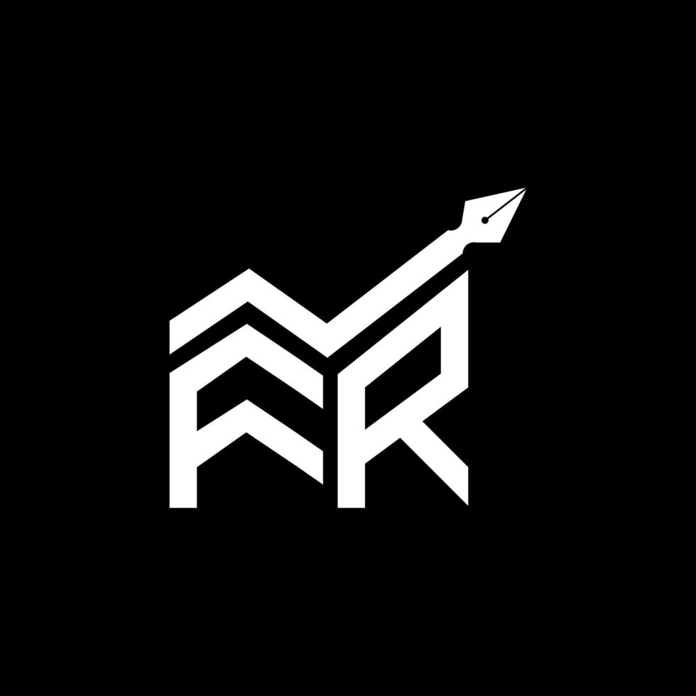 fr lettera logo creativo design con vettore grafico, fr semplice e moderno logo.