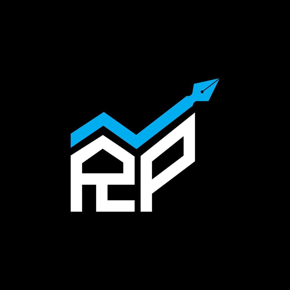 rp lettera logo design creativo con grafica vettoriale, rp logo semplice e moderno. vettore
