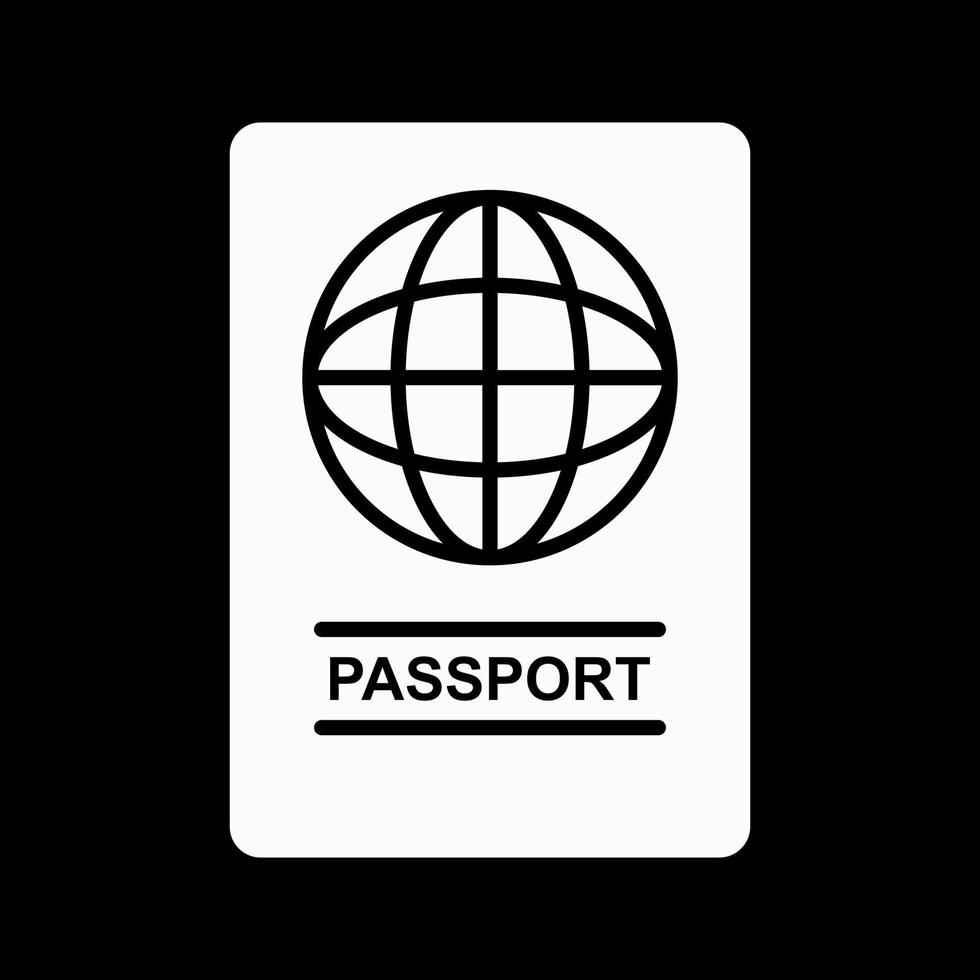 passaporto vettore icona