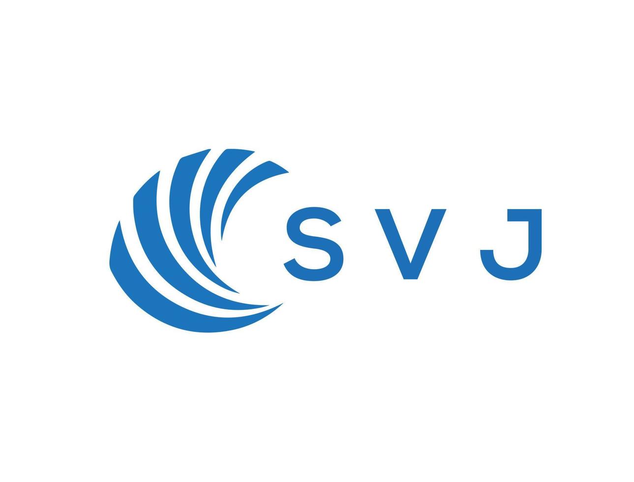 svj lettera logo design su bianca sfondo. svj creativo cerchio lettera logo concetto. svj lettera design. vettore