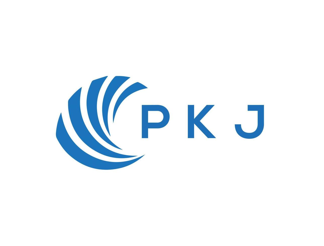 pkj lettera logo design su bianca sfondo. pkj creativo cerchio lettera logo concetto. pkj lettera design. vettore