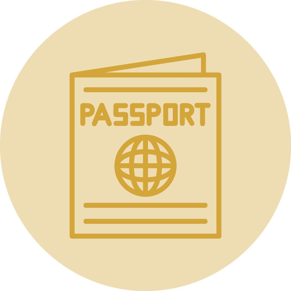 passaporto vettore icona design