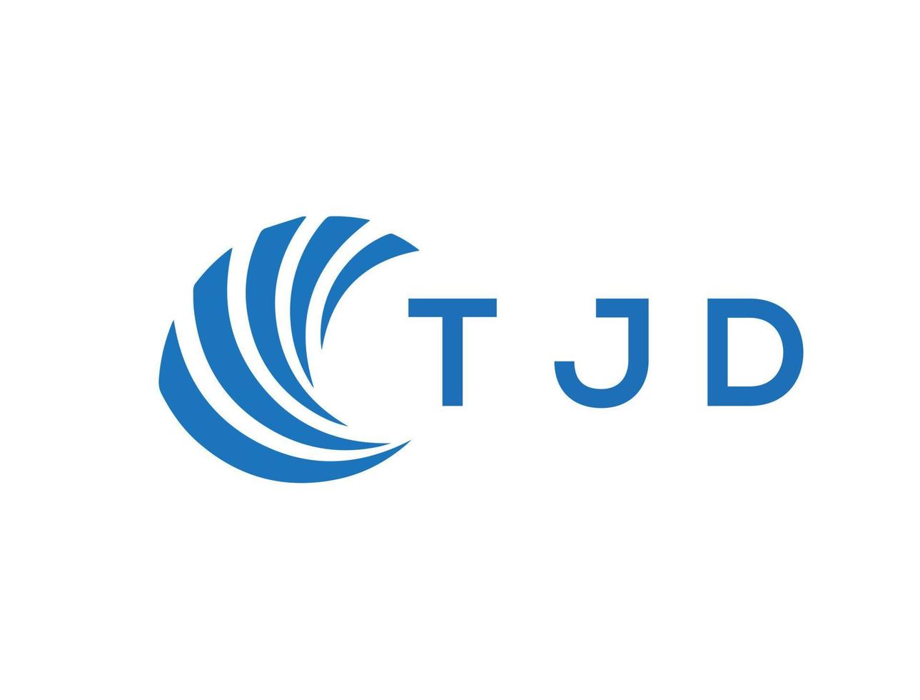 tjd lettera logo design su bianca sfondo. tjd creativo cerchio lettera logo concetto. tjd lettera design. vettore