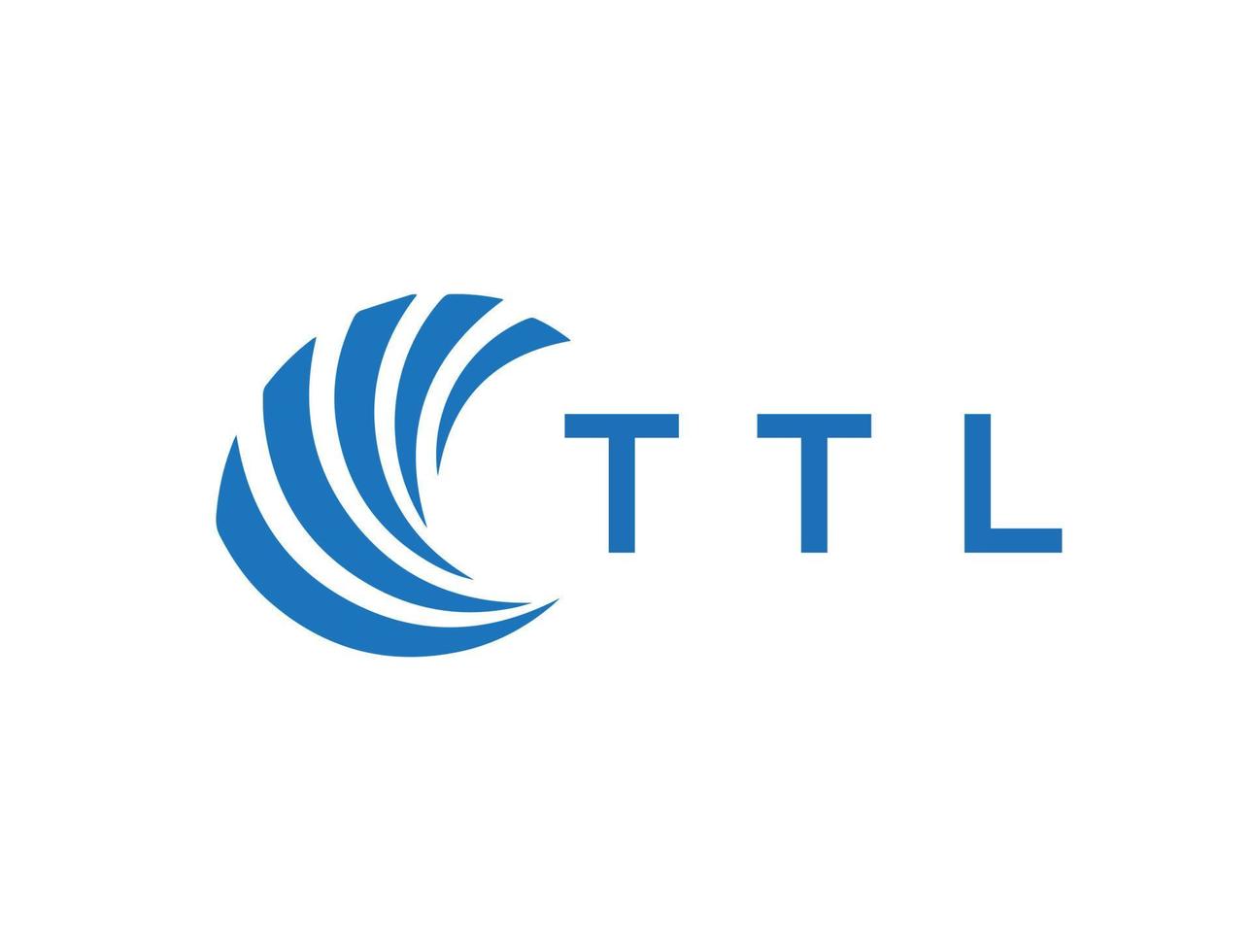 ttl lettera logo design su bianca sfondo. ttl creativo cerchio lettera logo concetto. ttl lettera design. vettore