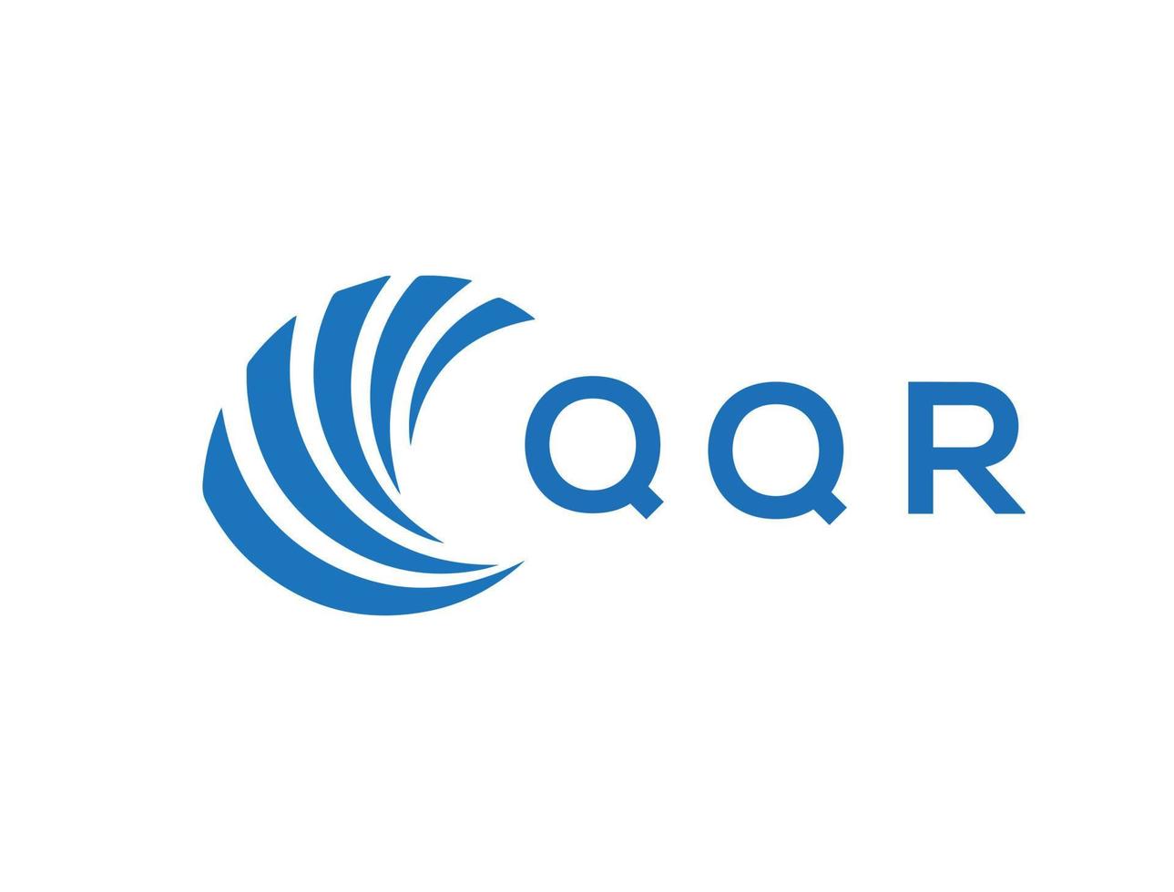 qqr lettera logo design su bianca sfondo. qqr creativo cerchio lettera logo concetto. qqr lettera design. vettore