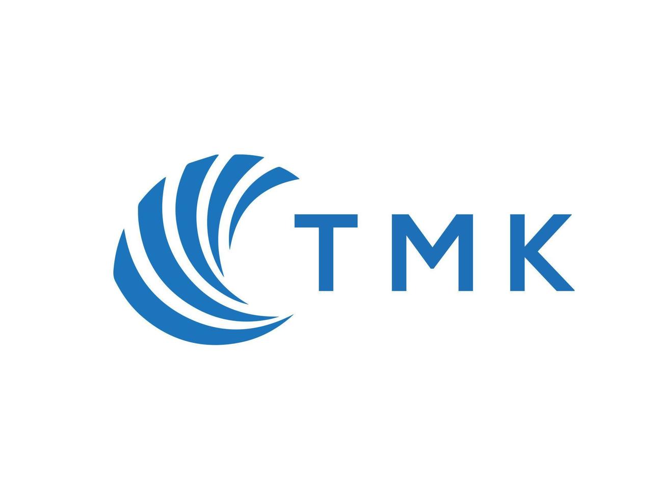 tmk lettera logo design su bianca sfondo. tmk creativo cerchio lettera logo concetto. tmk lettera design. vettore