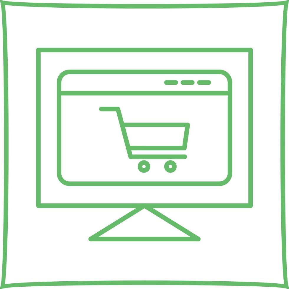 e-commerce sito web vettore icona