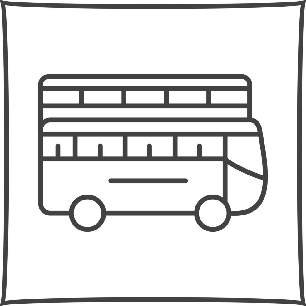 Doppio autobus vettore icona