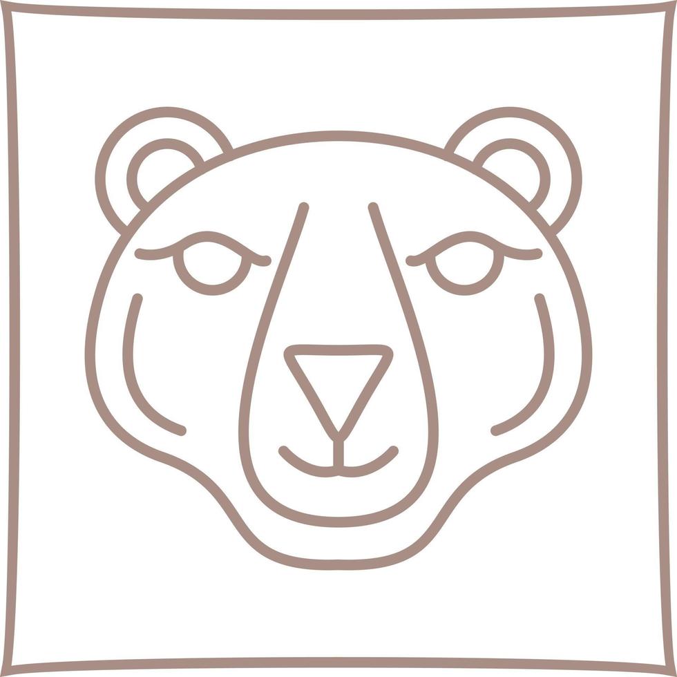 polare orso vettore icona