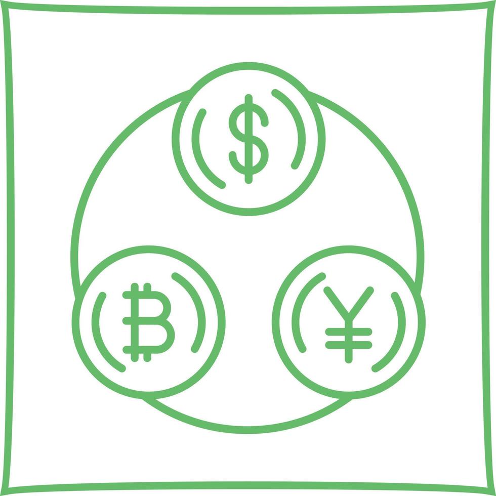 icona del vettore di cambio valuta