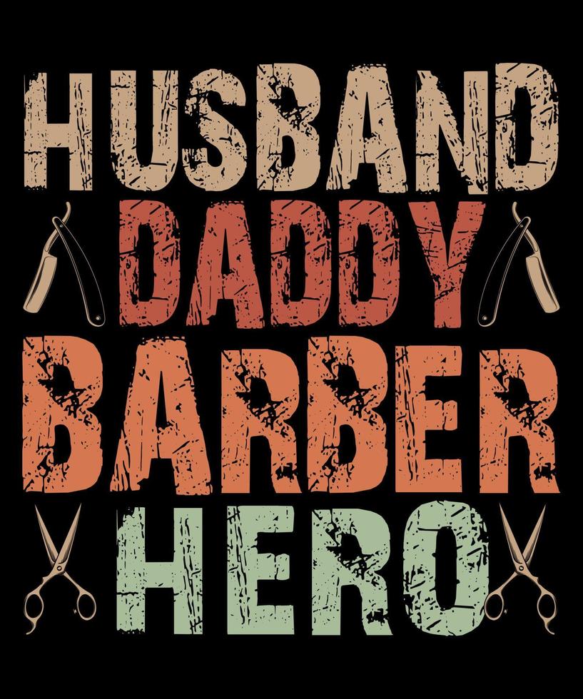 marito papà barbiere vettore