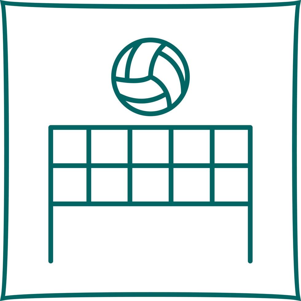 spiaggia pallavolo vettore icona