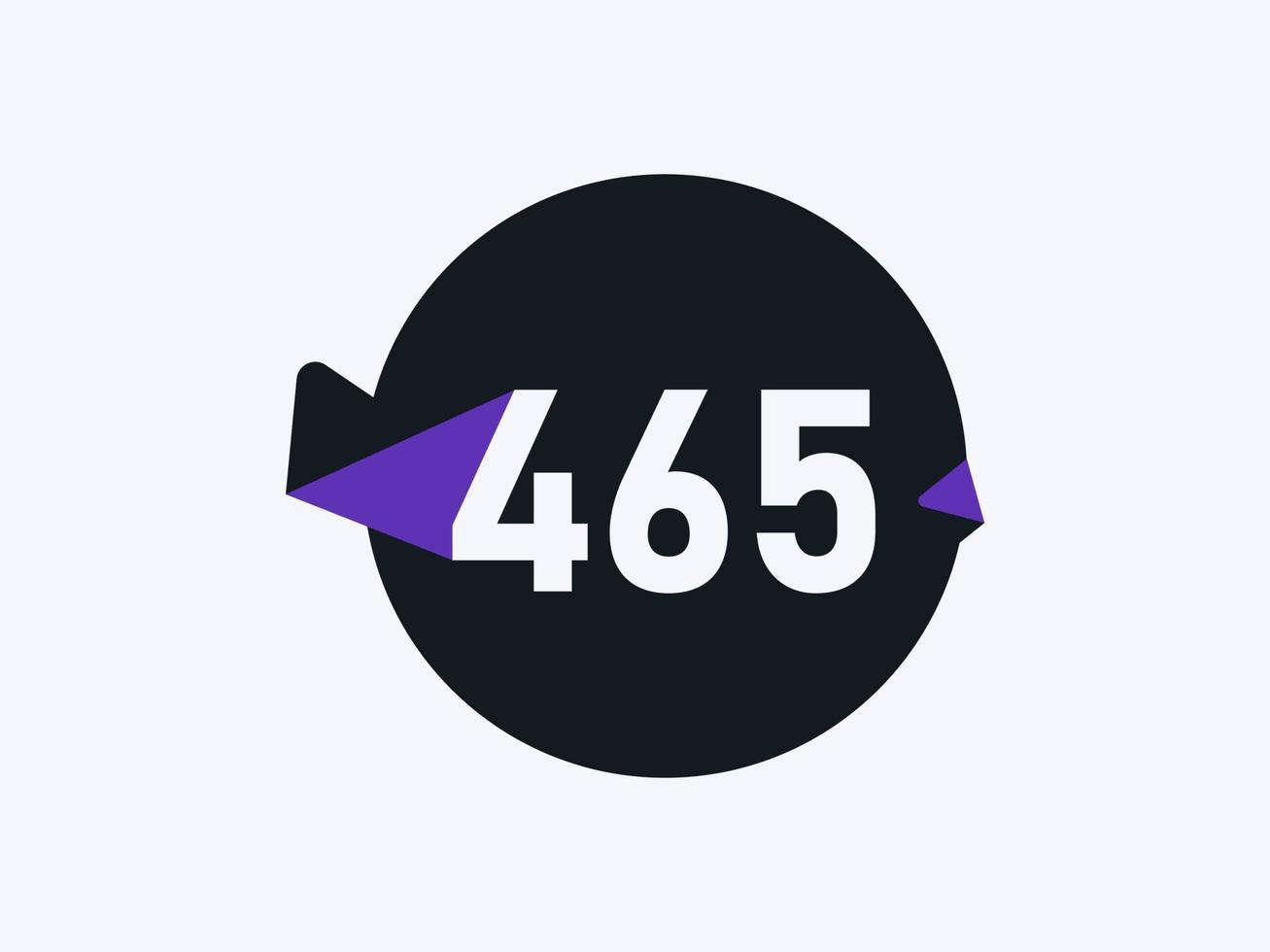 465 numero logo icona design vettore Immagine. numero logo icona design vettore Immagine