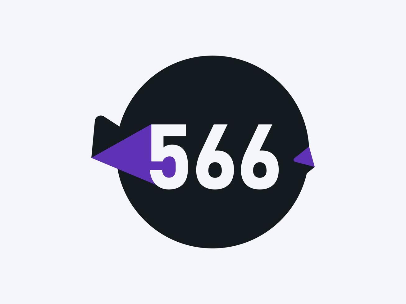 566 numero logo icona design vettore Immagine. numero logo icona design vettore Immagine