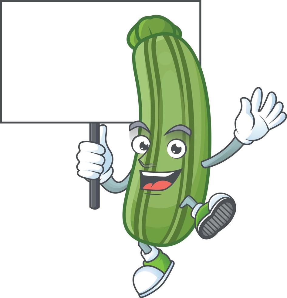 zucchine cartone animato personaggio stile vettore