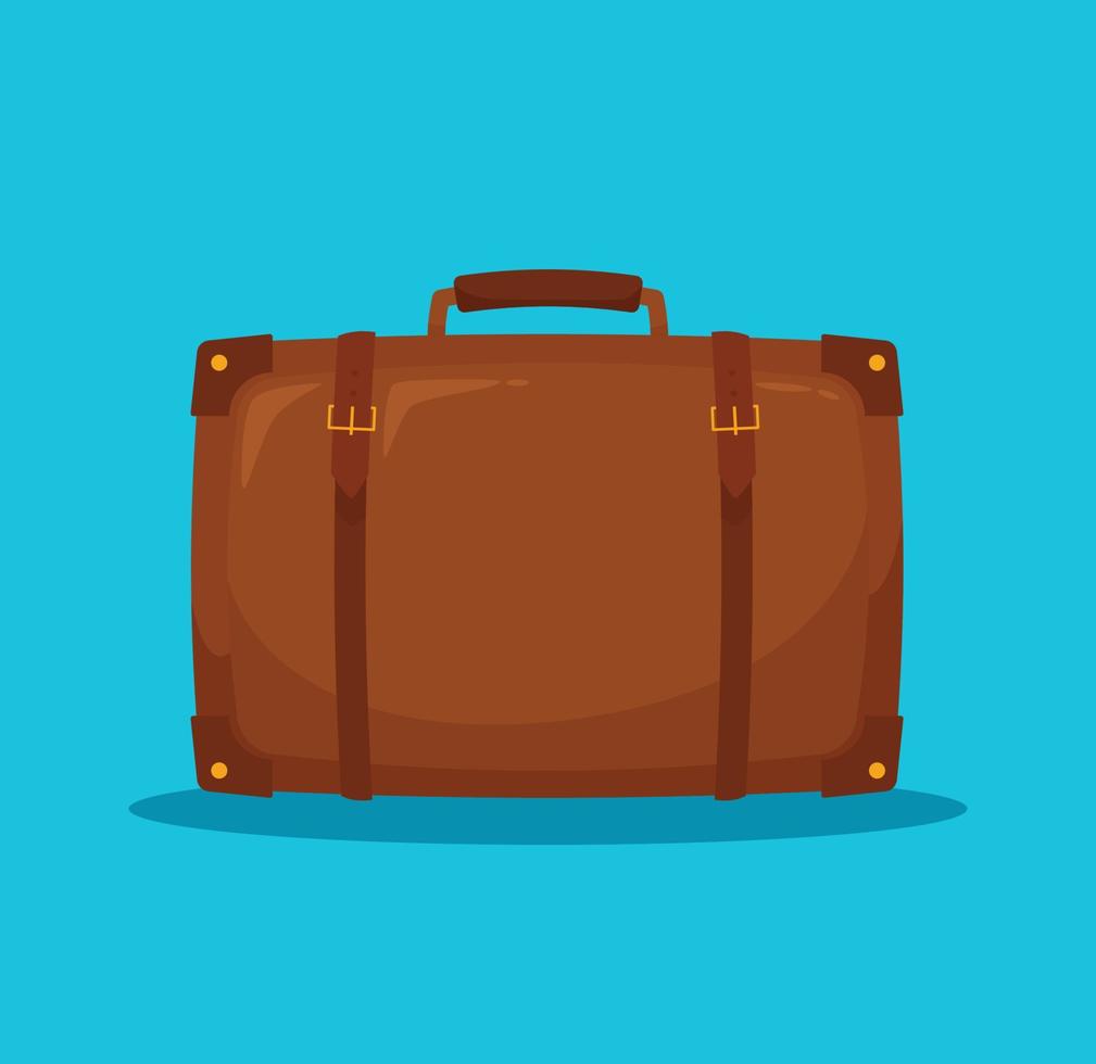 bagaglio valigia isolato viaggio simbolo vettore illustrazione