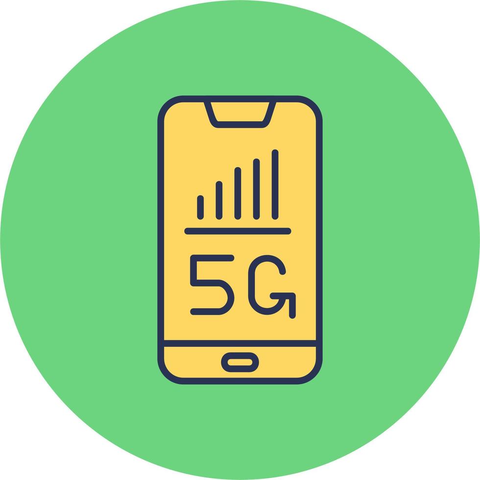 5g smartphone vettore icona