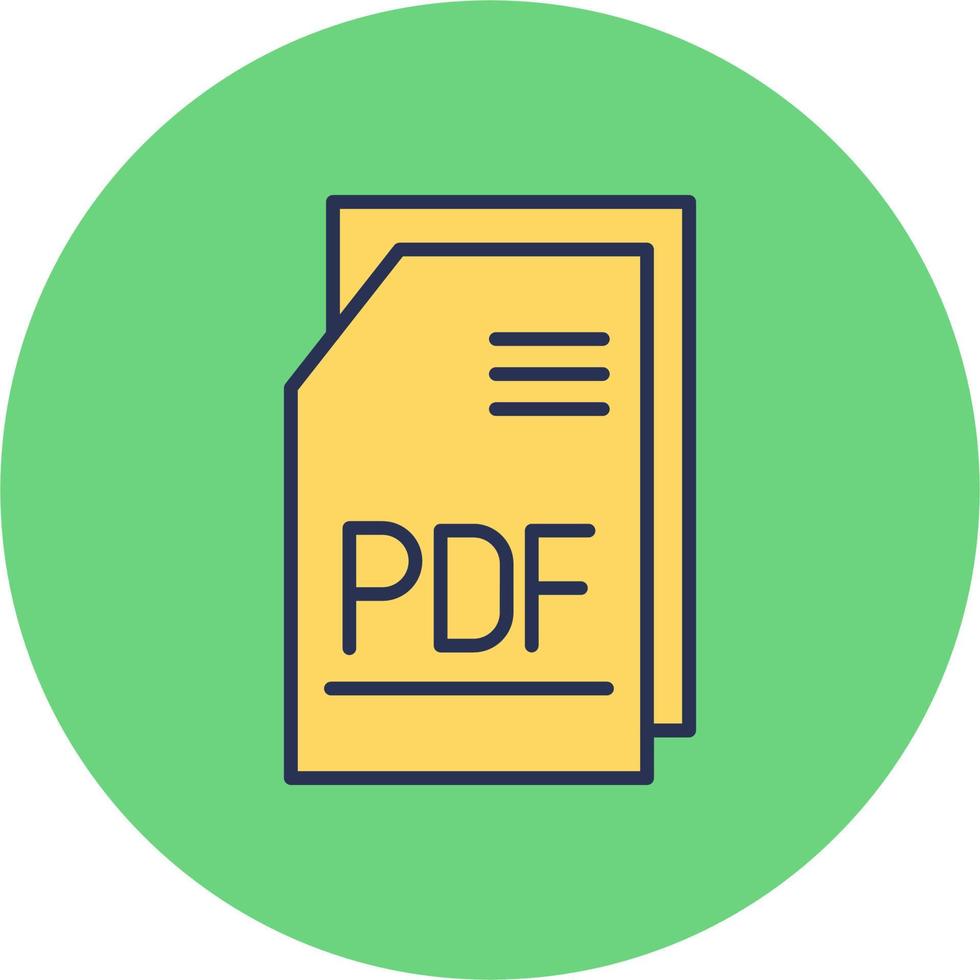 PDF file vettore icona