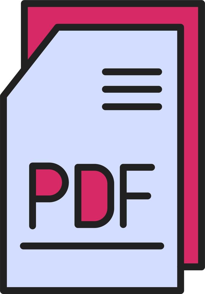 PDF file vettore icona