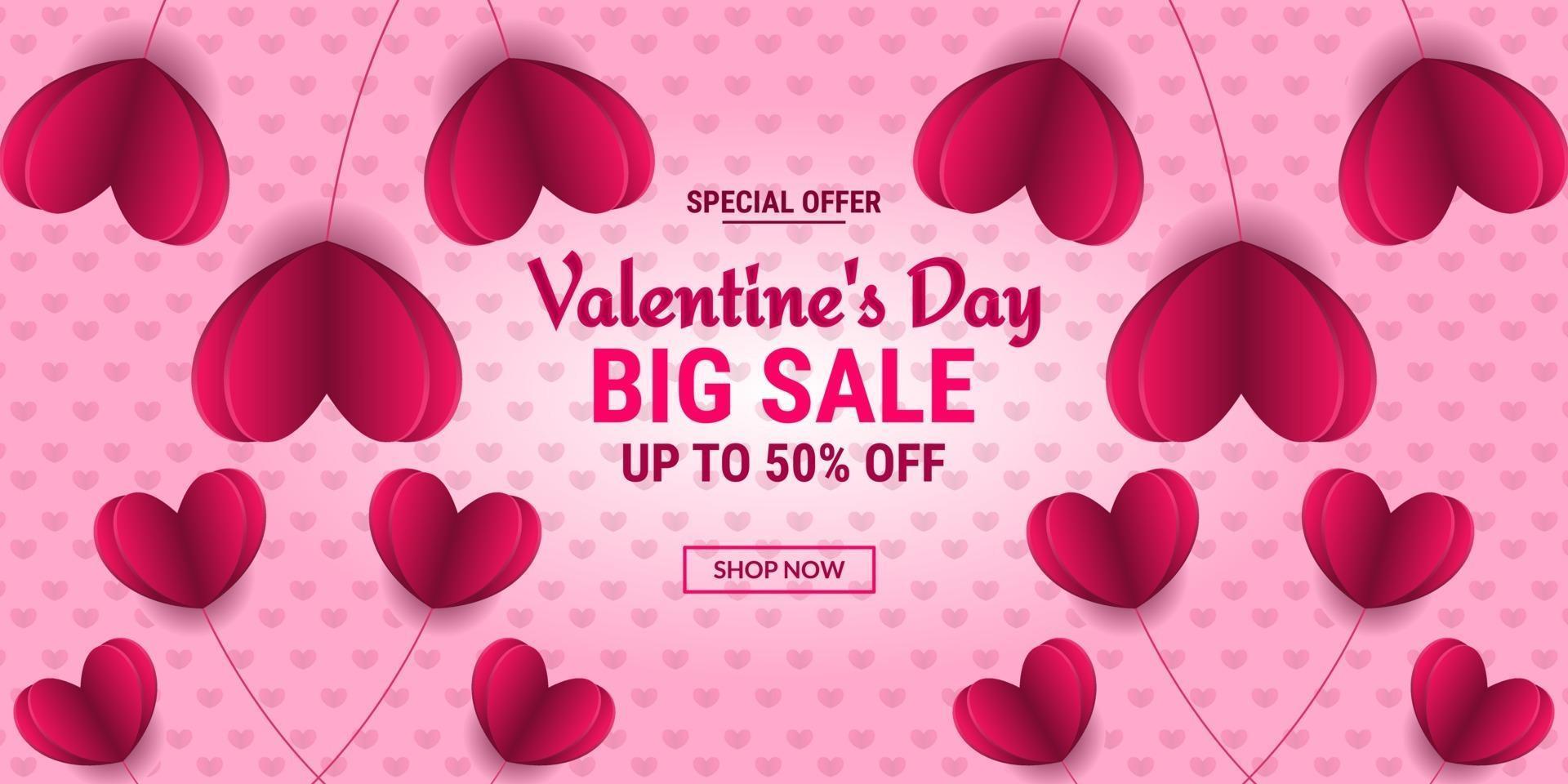 vendita offerta speciale di san valentino vettore