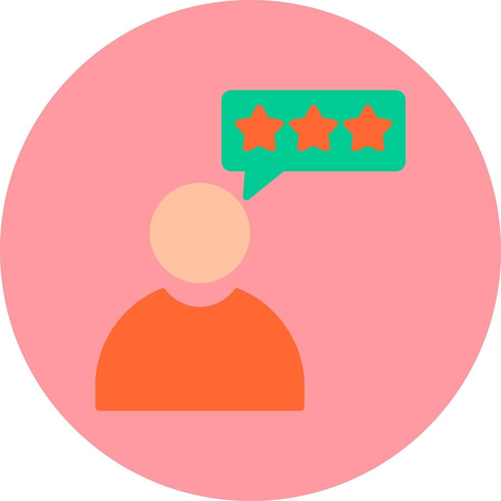 icona di vettore di recensione del cliente