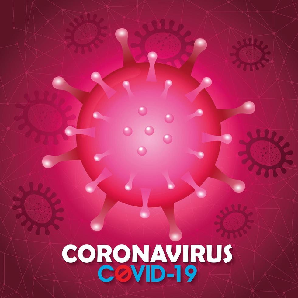 sfondo della campagna di coronavirus vettore