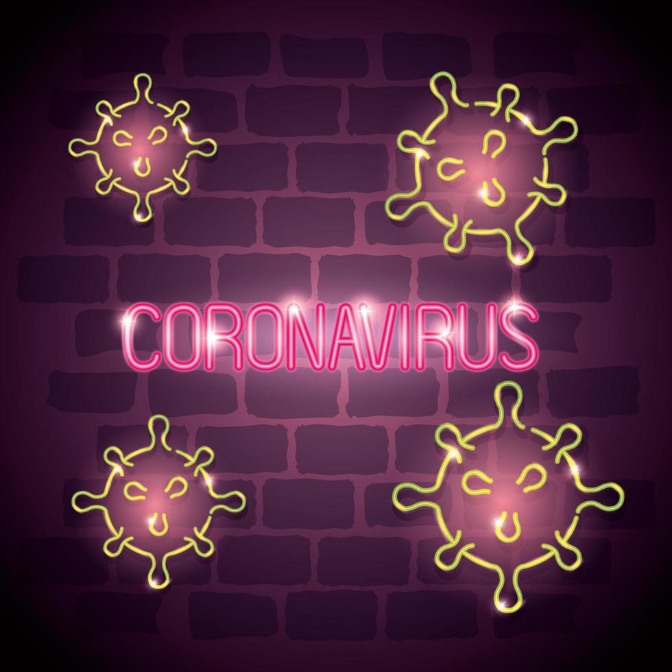 sfondo della campagna di coronavirus vettore