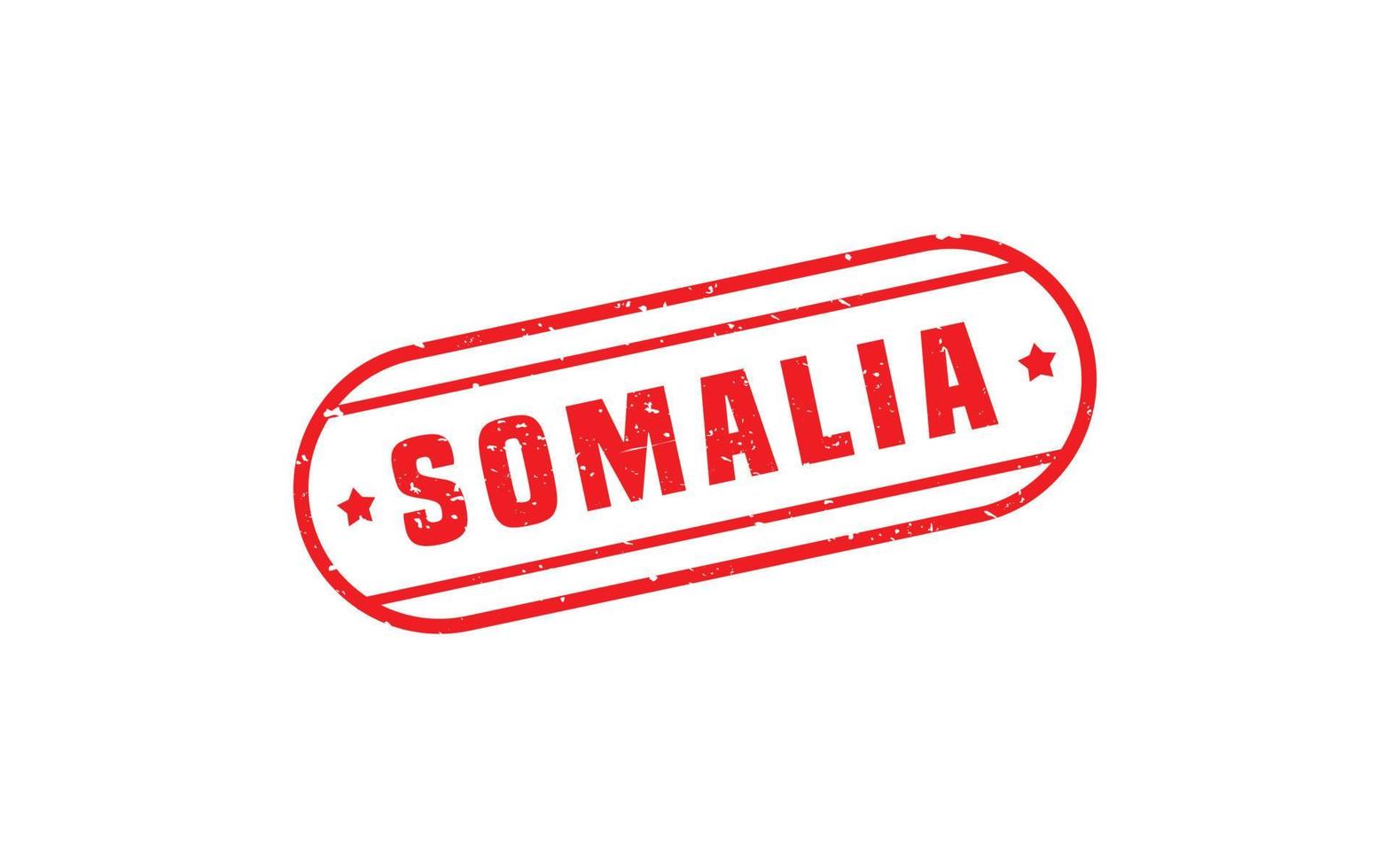 Somalia francobollo gomma da cancellare con grunge stile su bianca sfondo vettore