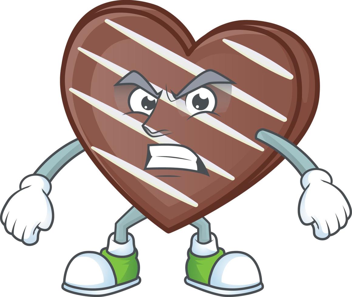 strisce cioccolato bar cartone animato personaggio stile vettore