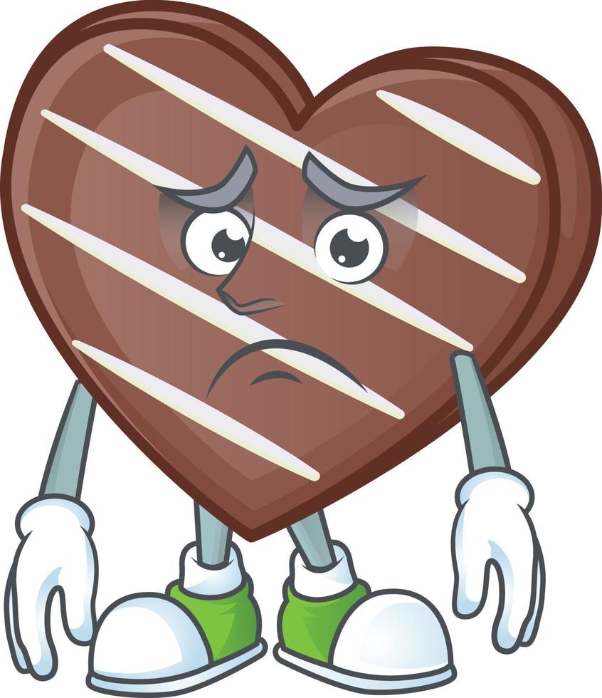 strisce cioccolato bar cartone animato personaggio stile vettore