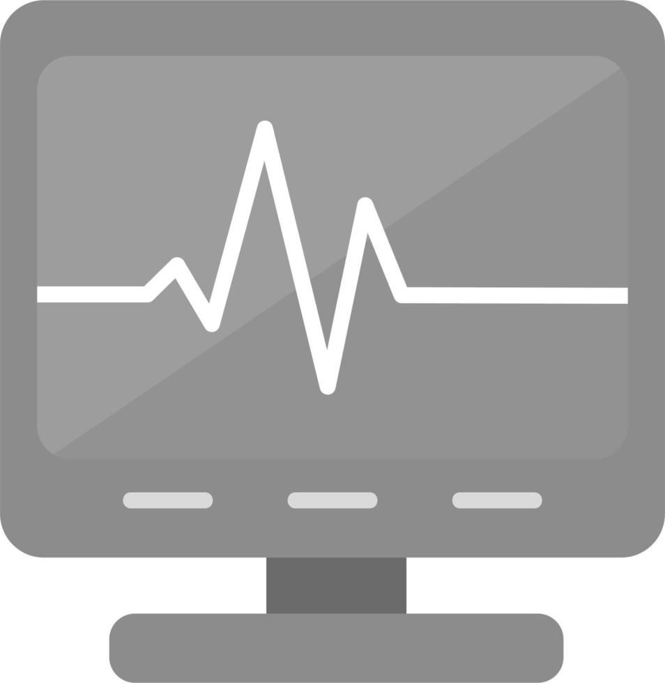 ecg lettura vettore icona