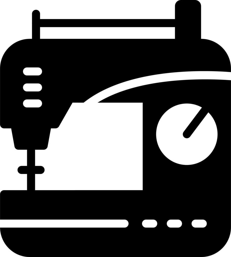 icona del vettore della macchina da cucire