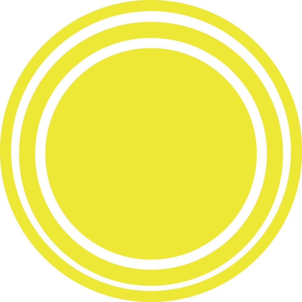 illustrazione di il sole nel giallo. vettore