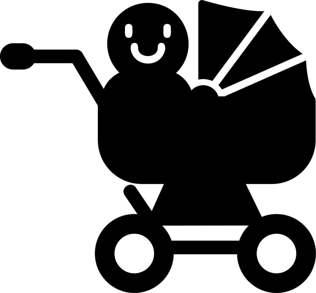 bambino carrello vettore icona
