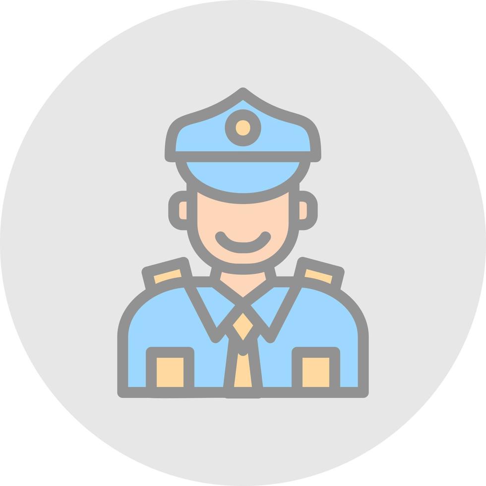 poliziotto vettore icona design
