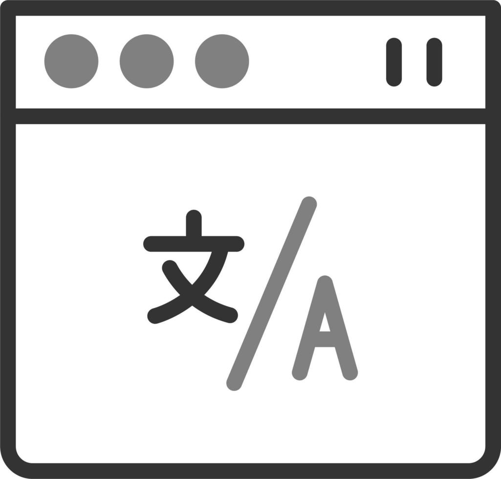 in linea traduttore vettore icona