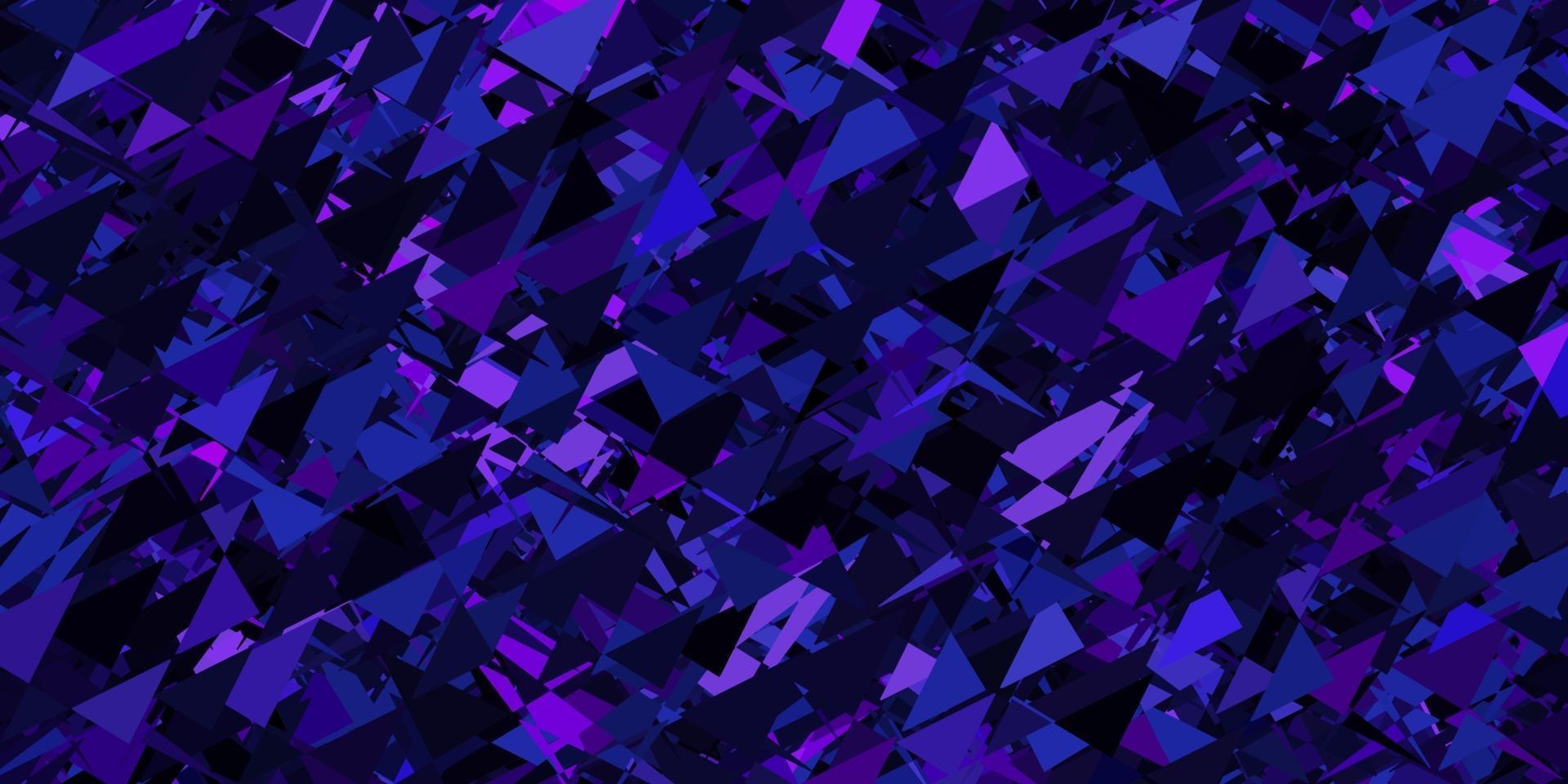 modello vettoriale viola scuro, rosa con forme triangolari.