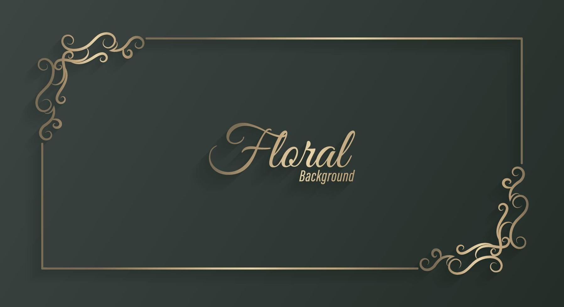 poster di design decorativo cornice floreale ornamentale vettore