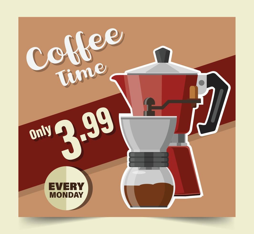 illustrazione vettoriale di caffè design