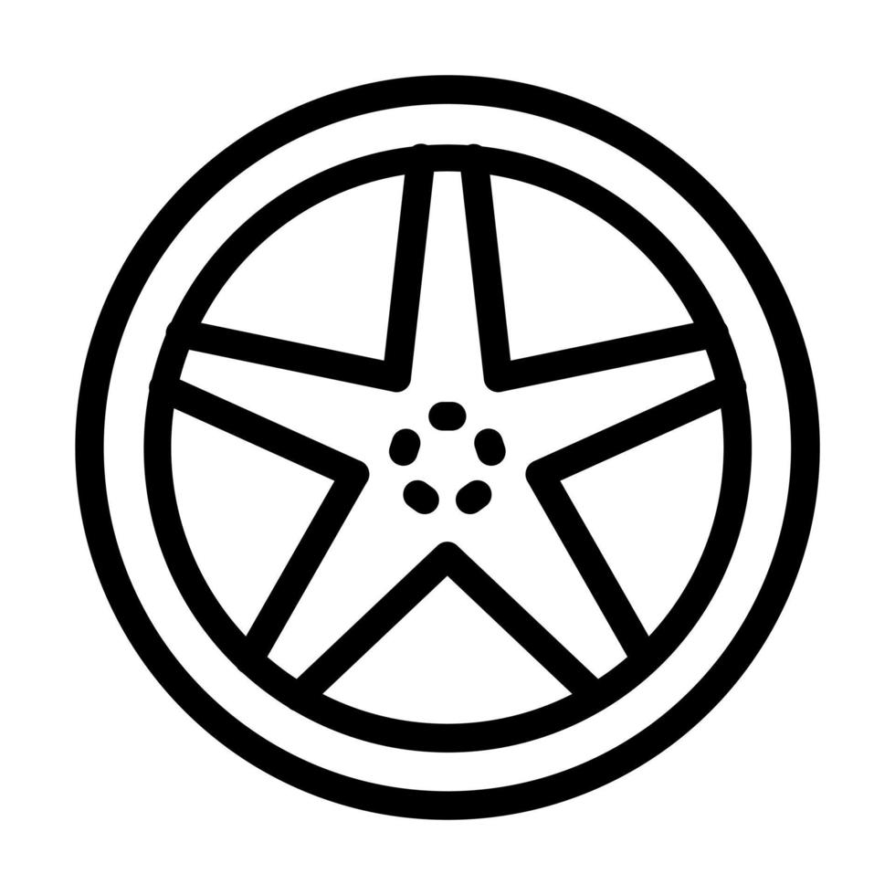 lega ruota icona design vettore